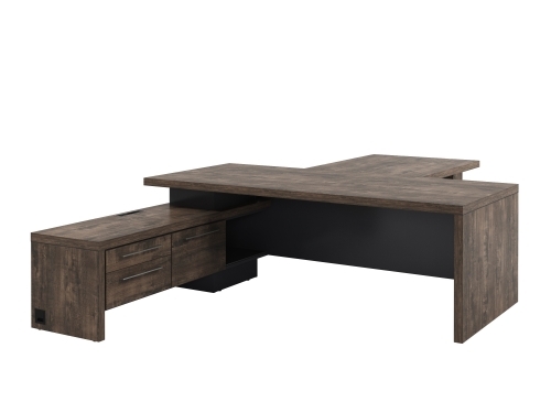 Стол руководителя с опорной тумбой Т-822.1000Л с блоком розеток и брифингом фото 2 Стол руководителя с опорной тумбой Т-822.1000Л с блоком розеток и брифингом фото 2