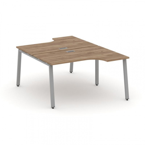 Style Project Рабочая станция эргоном. SN-6A.DRPA-011 Дуб Наварра/Металл Антрацит 1380*1432/1992*750 фото 4