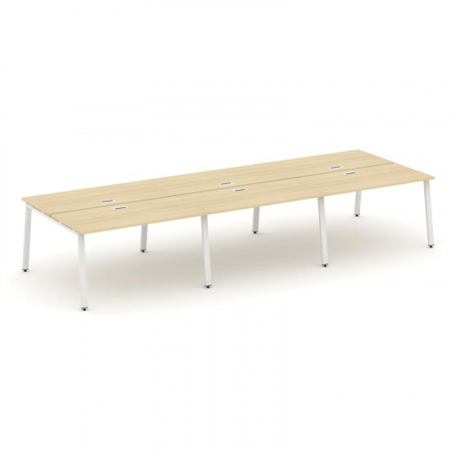 Style Project Рабочая станция 2-х сторон. SN-6A.DRS-063 Дуб Наварра/Металл Белый 4140*1232*750 фото 19