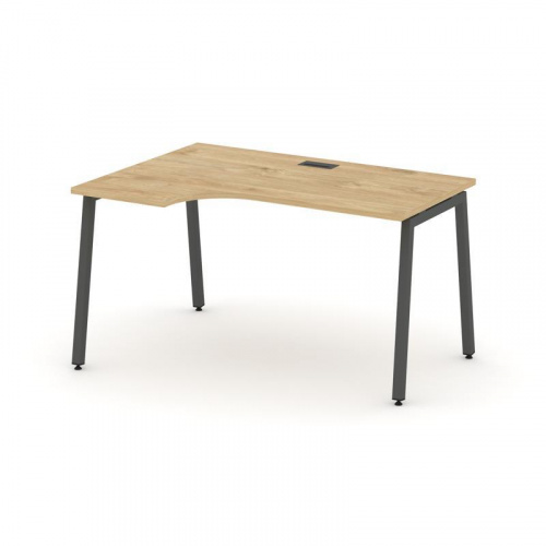 Style Project Стол рабочий эргоном. SN-4A.SPA-002(L) Белый/Металл Антрацит 1580*600/980*750 фото 22