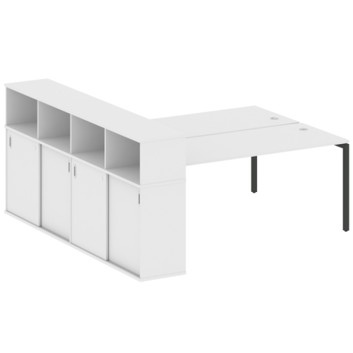 Бенч-система с шкафом-купе на П-обр. м/к Metal System Quattro 40БП.РС-СШК-4.5 фото 13