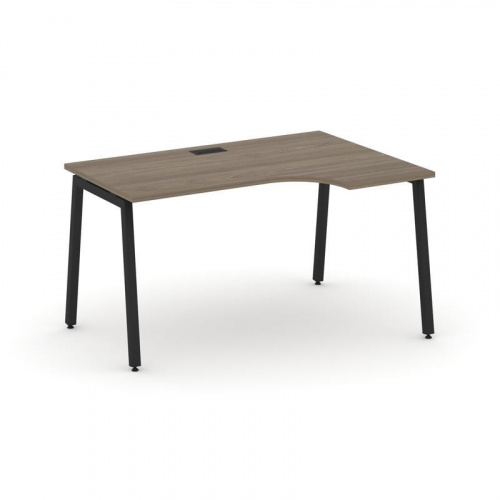 Style Project Стол рабочий эргоном. SN-4A.SPA-012(R) Дуб Табак/Металл Антрацит 1580*700/980*750 фото 11