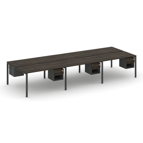 Бенч-система на 6 мест с подвесными тумбами Concept CN.DRS-159 фото 3