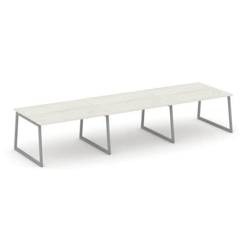 Style Project Стол переговорный SN-4T1.SPRG-052.3 Акация Лорка/Металл Антрацит 3540*1180*750 фото 12