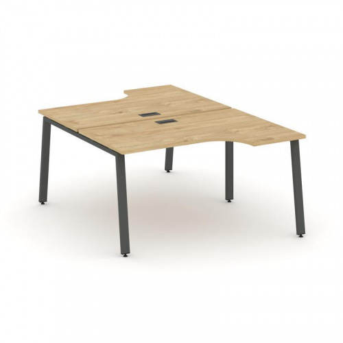 Style Project Рабочая станция эргоном. SN-6A.DRPA-011 Дуб Наварра/Металл Антрацит 1380*1432/1992*750 фото 21