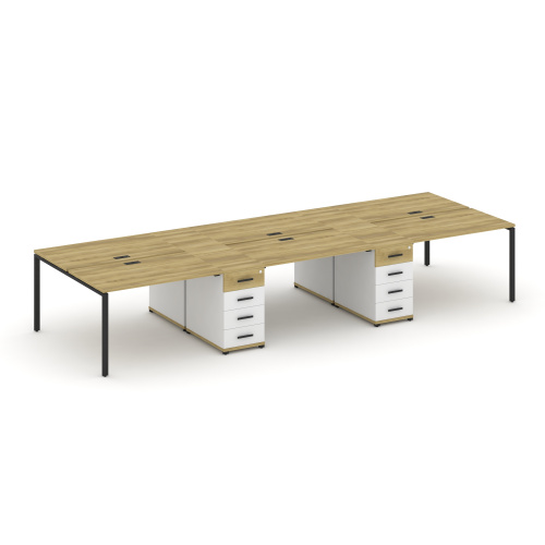 Бенч-система на 6 мест с 2 опорными тумбами Concept CN.DRS-450 фото 6