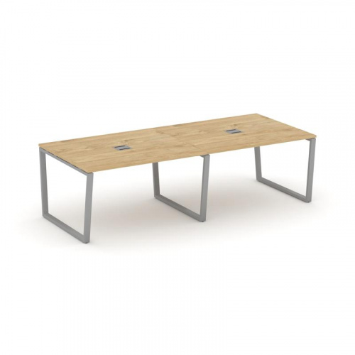 Style Project Стол переговорный SN-6T2.SPRG-042 Акация Лорка/Металл Антрацит/Заглушка Металл Антраци фото 2