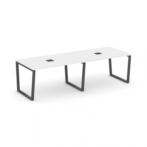 Style Project Стол переговорный SN-6T2.SPRG-013 Акация Лорка/Металл Антрацит/Заглушка Металл Антраци фото 26