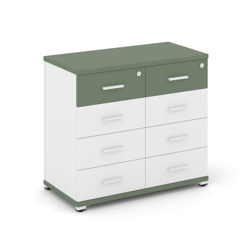 Тумба приставная c 8 ящиками Concept CN.TSP-013 W