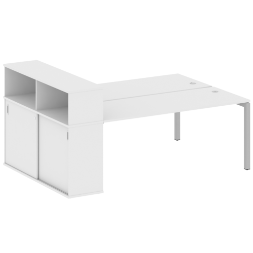 Бенч-система с шкафом-купе на П-обр. м/к Metal System Quattro 50БП.РС-СШК-2.5 фото 7