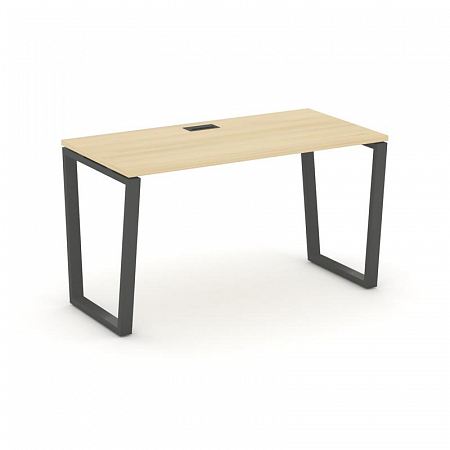 Style Project Стол письменный SN-6T2.SP-024 Акация Лорка/Металл Антрацит/Заглушка Пластик Черный 158