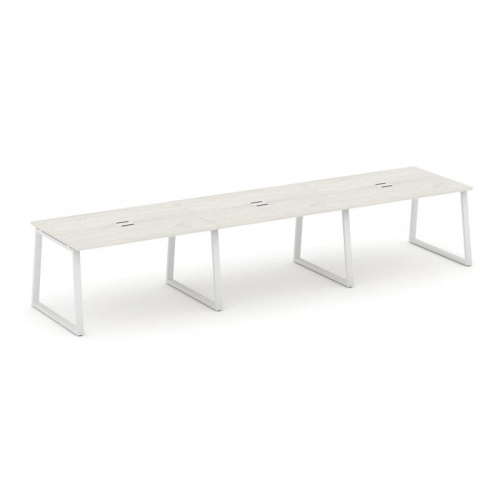 Style Project Стол переговорный SN-6T1.SPRG-021 Акация Лорка/Металл Антрацит/Заглушка Металл Антраци фото 14