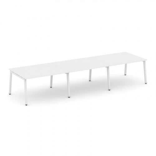 Style Project Стол переговорный SN-5A.SPRG-052.3 Дуб Наварра/Металл Белый 3540*1180*750 фото 22