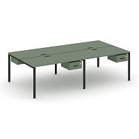 Бенч-система на 4 места с подвесными тумбами Concept CN.DRS-132