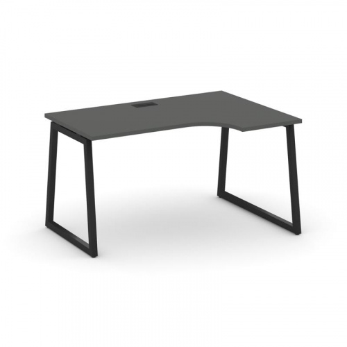 Style Project Стол рабочий эргоном. SN-4T1.SPA-022(R) Акация Лорка/Металл Антрацит/Заглушка Пластик фото 5 Style Project Стол рабочий эргоном. SN-4T1.SPA-022(R) Акация Лорка/Металл Антрацит/Заглушка Пластик фото 5