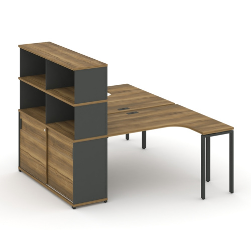 Бенч-система с опорным шкафом-купе с надставкой Concept CN.DSA-222