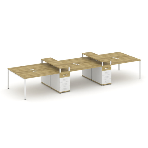 Бенч-система на 6 мест с 2 опорными тумбами Concept CN.DRS-467 фото 11