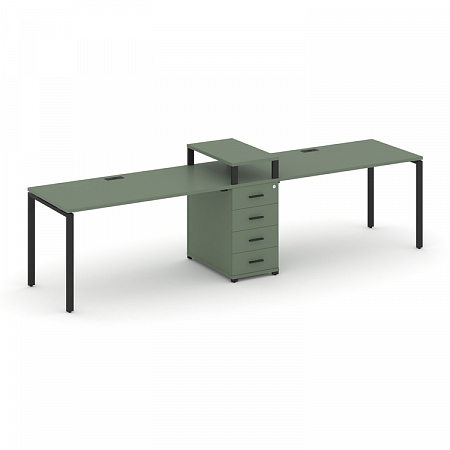 Бенч-система на 2 места с 1 опорной тумбой Concept CN.ORS-419