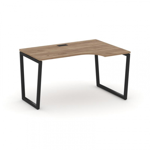 Style Project Стол рабочий эргоном. SN-4T2.SPA-011(R) Акация Лорка/Металл Антрацит/Заглушка Пластик фото 4 Style Project Стол рабочий эргоном. SN-4T2.SPA-011(R) Акация Лорка/Металл Антрацит/Заглушка Пластик фото 4
