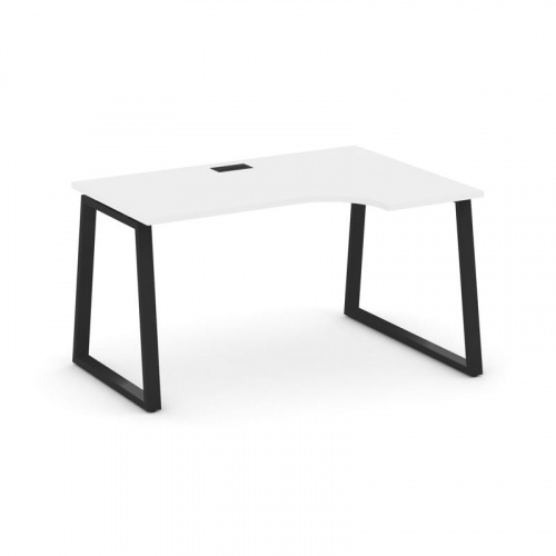 Style Project Стол рабочий эргоном. SN-6T1.SPA-001(R) Акация Лорка/Металл Антрацит/Заглушка Пластик фото 9