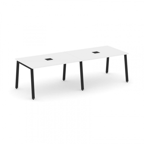 Style Project Стол переговорный SN-6A.SPRG-011 Дуб Табак/Металл Белый 1960*980*750 фото 9