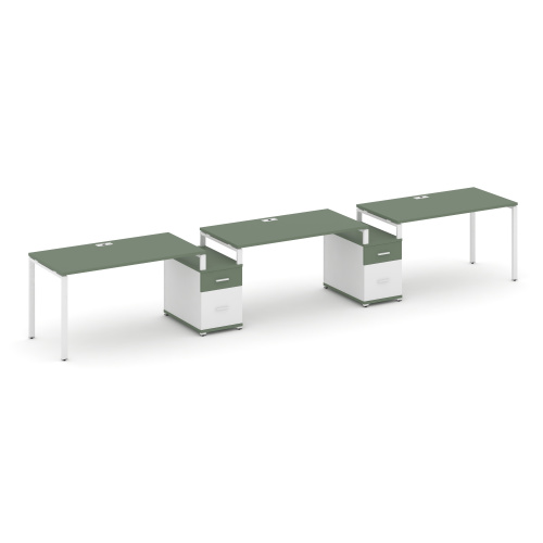 Бенч-система на 3 места с 2 опорными тумбами Concept CN.ORS-331 фото 5