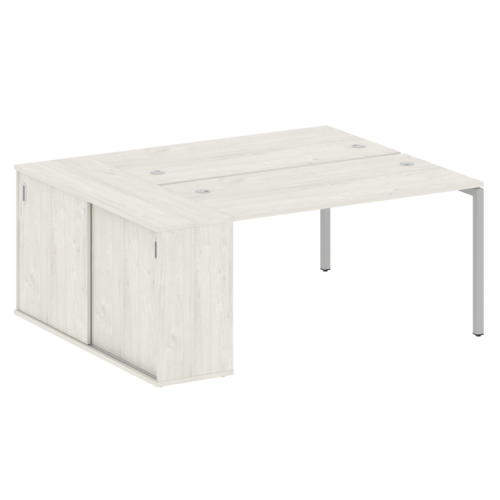 Бенч-система с шкафом-купе на П-обр. м/к Metal System Quattro 40БП.РС-СШК-1.3 фото 6