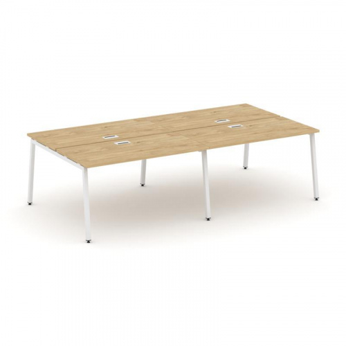 Style Project Рабочая станция 2-х сторон. SN-4A.DRS-033 Дуб Табак/Металл Белый 2760*1232*750 фото 24