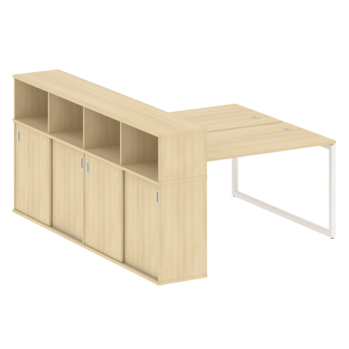 Бенч-система с шкафом-купе на О-обр. м/к Metal System Quattro 40БО.РС-СШК-4.3 фото 15