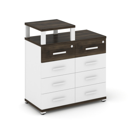 Тумба приставная c 8 ящиками и надставкой Concept CN.TSP-014 W фото 2