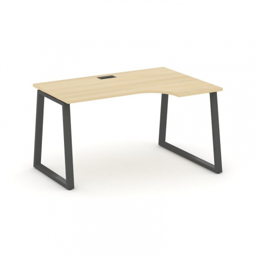 Style Project Стол рабочий эргоном. SN-6T1.SPA-001(R) Акация Лорка/Металл Антрацит/Заглушка Пластик фото 28