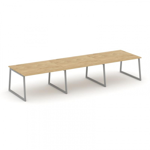 Style Project Стол переговорный SN-4T1.SPRG-052.3 Акация Лорка/Металл Антрацит 3540*1180*750