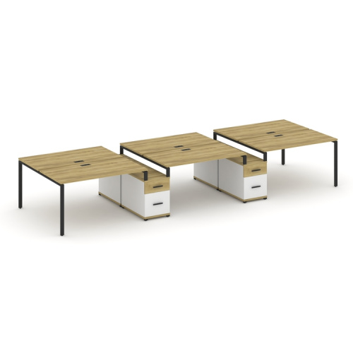 Бенч-система на 6 мест с 2 опорными тумбами Concept CN.DRS-339 фото 6