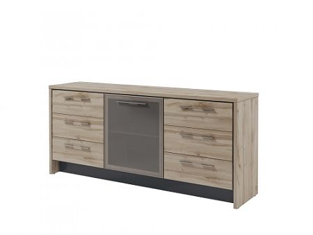 Тумба с дверью в профиле и 6 ящиками Т-13-06Л