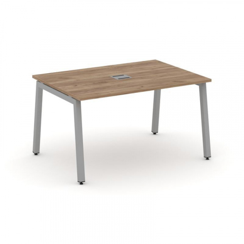 Style Project Стол переговорный SN-5A.SPRG-002 Акация Лорка/Металл Белый 1180*980*750 фото 7