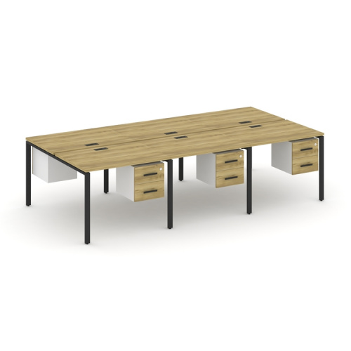 Бенч-система на 6 мест с подвесными тумбами Concept CN.DRS-153 фото 6