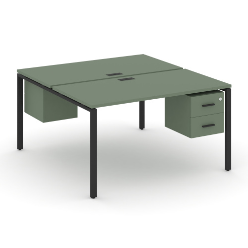 Бенч-система на 2 места с подвесными тумбами Concept CN.DRS-115