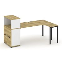 Стол эргономичный с опорным распашным шкафом Concept CN.SA-214(R)