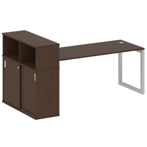 Стол офисный с шкафом-купе на О-обр. м/к Metal System Quattro 50БО.РС-СШК-3.5 фото 7 Стол офисный с шкафом-купе на О-обр. м/к Metal System Quattro 50БО.РС-СШК-3.5 фото 7