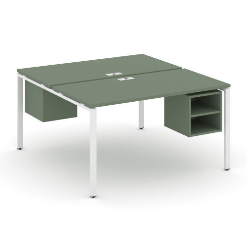 Бенч-система на 2 места с подвесными тумбами Concept CN.DRS-107