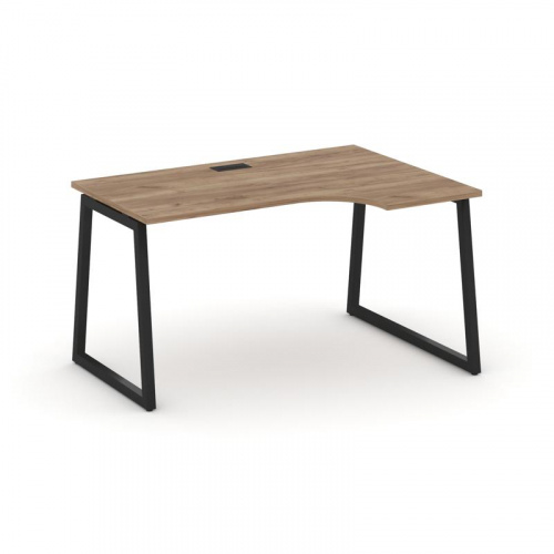 Style Project Стол рабочий эргоном. SN-4T1.SPA-022(R) Акация Лорка/Металл Антрацит/Заглушка Пластик фото 8 Style Project Стол рабочий эргоном. SN-4T1.SPA-022(R) Акация Лорка/Металл Антрацит/Заглушка Пластик фото 8