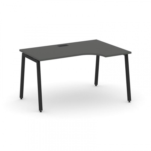 Style Project Стол рабочий эргоном. SN-4A.SPA-012(R) Дуб Табак/Металл Антрацит 1580*700/980*750 фото 2