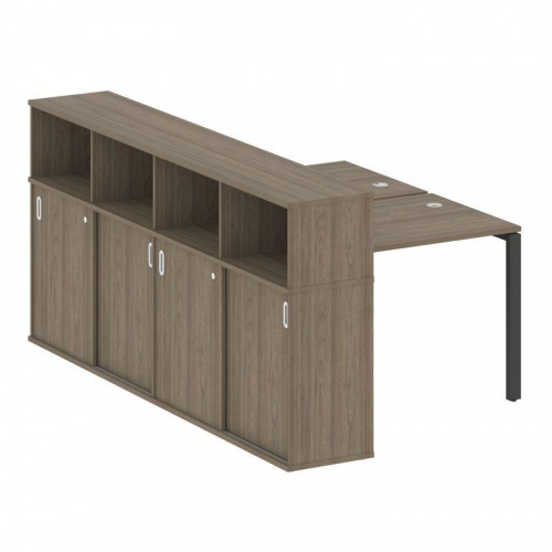 Бенч-система с шкафом-купе на П-обр. м/к Metal System БП.РС-СШК-4.1 фото 3