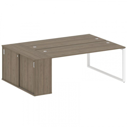 Бенч-система с шкафом-купе на О-обр. м/к Metal System БО.РС-СШК-1.5