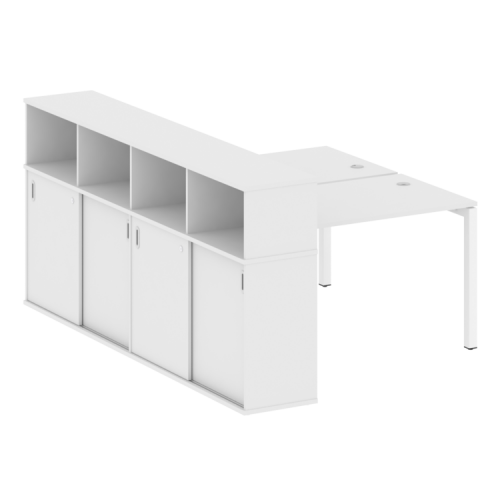 Бенч-система с шкафом-купе на П-обр. м/к Metal System Quattro 50БП.РС-СШК-4.2 фото 14