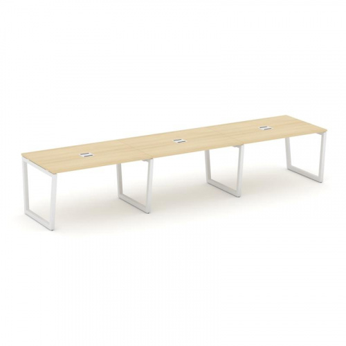 Style Project Стол переговорный SN-5T2.SPRG-023 Акация Лорка/Металл Антрацит/Заглушка Металл Антраци фото 21