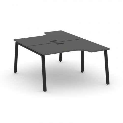 Style Project Рабочая станция эргоном. SN-6A.DRPA-011 Дуб Наварра/Металл Антрацит 1380*1432/1992*750 фото 11