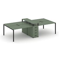 Бенч-система на 4 места с 1 опорной тумбой Concept CN.DRS-434