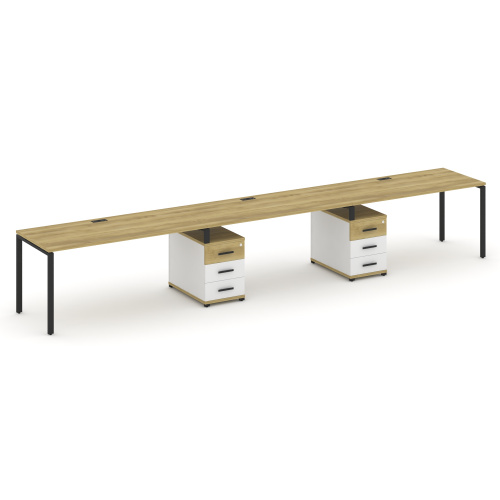 Бенч-система на 3 места с 2 опорными тумбами Concept CN.ORS-336 фото 6