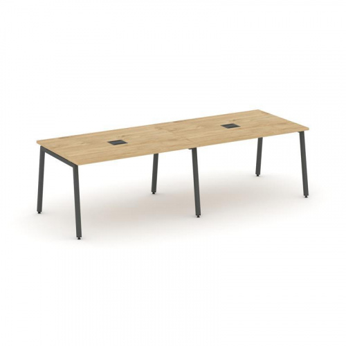 Style Project Стол переговорный SN-4A.SPRG-011 Дуб Табак/Металл Белый 1960*980*750 фото 25